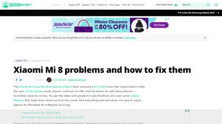 
                            9. Xiaomi Mi 8 problems and how to fix them - Android Authority