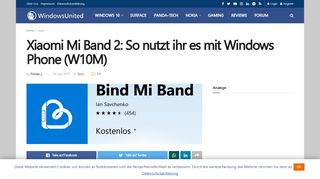 
                            9. Xiaomi Mi Band 2: So nutzt ihr es mit Windows Phone (W10M ...