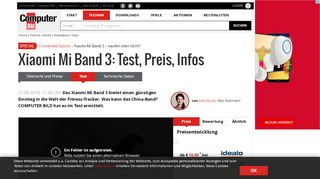 
                            5. Xiaomi Mi Band 3: Test, Preis, Deutsch einstellen - COMPUTER BILD