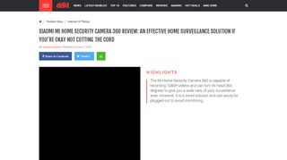 
                            12. Xiaomi Mi Home Security Camera 360 review in progress: An effective ...