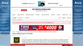 
                            6. Xiaomi MiBox3 sign in Youtube | MyBroadband