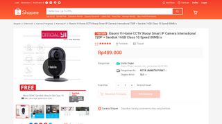 
                            10. Xiaomi Yi Home CCTV Xiaoyi Smart IP Camera International 720P + ...