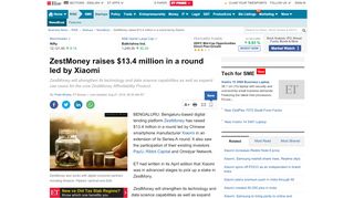 
                            11. Xiaomi: ZestMoney raises $13.4 million in a round led by Xiaomi