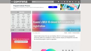 
                            13. Xiaomi's MIUI 10 closed beta is open for registration - GSMArena.com