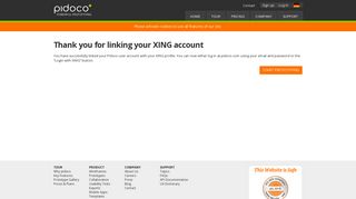 
                            4. Xing account linked - by Pidoco