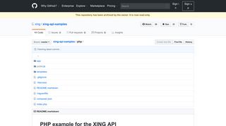 
                            11. xing-api-samples/php at master · xing/xing-api-samples · GitHub