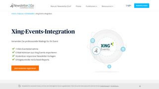 
                            6. Xing Events Integration - Newsletter2Go
