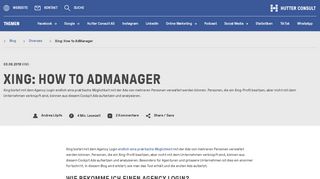 
                            8. Xing: How to AdManager - Thomas Hutter