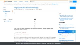 
                            8. xing login button document.ready() - Stack Overflow