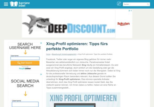 
                            10. Xing-Profil optimieren: Tipps fürs perfekte Portfolio | karrierebibel.de