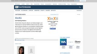 
                            7. XinXii - Unternehmensprofil | Gründerszene
