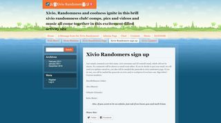 
                            2. Xivio Randomers sign up | Xivio Randomers