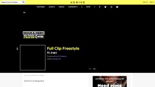 
                            13. XL (rap) – Full Clip Freestyle Lyrics | Genius Lyrics