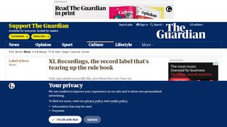 
                            11. XL Recordings, the record label that's tearing up the rule book | Music ...