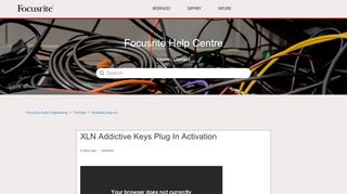 
                            13. XLN Addictive Keys Plug In Activation – Focusrite Audio Engineering