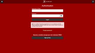 
                            1. XloveCam.com - Authentication