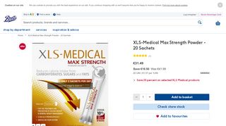 
                            13. XLS-Medical Max Strength Powder - 20 Sachets - Boots