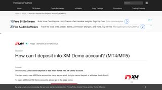 
                            8. XM – How can I deposit into XM Demo account? (MT4/MT5) | FAQ ...