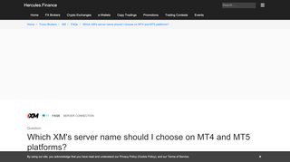 
                            10. XM – Which XM's server name should I choose on MetaTrader4 ...