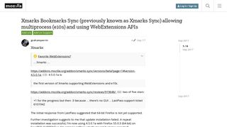 
                            1. Xmarks Bookmarks Sync (previously known as ... - Mozilla Discourse