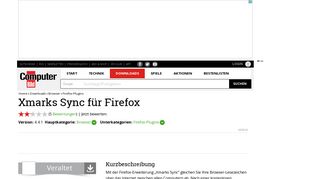 
                            3. Xmarks Sync für Firefox 4.4.1 - Download - COMPUTER BILD