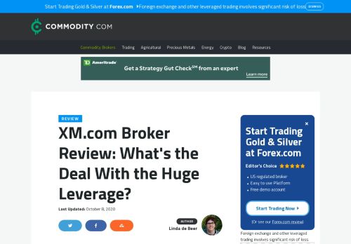 
                            12. XM.com Review 2018 - Commodity.com