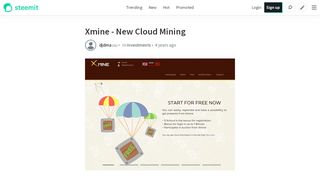 
                            2. Xmine - New Cloud Mining — Steemit