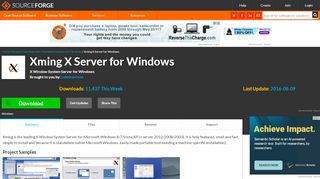 
                            13. Xming X Server for Windows download | SourceForge.net