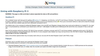 
                            12. Xming X Server for Windows - Raspberry Pi - StraightRunning