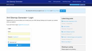 
                            2. Xml Sitemap Generator • Login