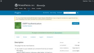
                            9. XMPP Authentication | WordPress.org