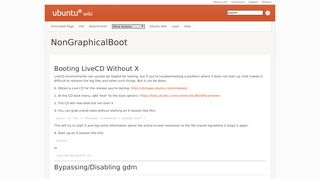 
                            13. X/NonGraphicalBoot - Ubuntu Wiki