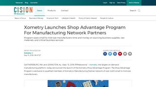 
                            7. Xometry Launches Shop Advantage Program For Manufacturing ...