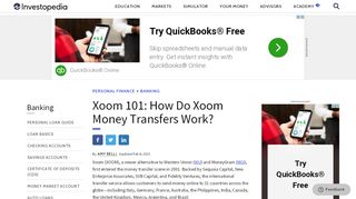 
                            9. Xoom 101: How Do Xoom Money Transfers Work? - Investopedia