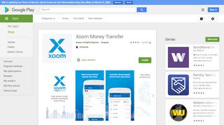 
                            8. Xoom Money Transfer - Apps on Google Play
