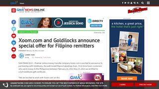 
                            11. Xoom.com and Goldilocks announce special offer for Filipino remitters ...