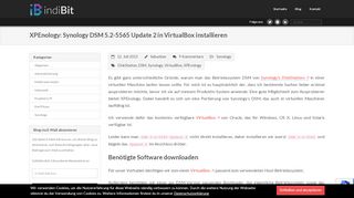 
                            10. XPEnology DSM 5.2-5565 Update 2 in VirtualBox installieren - indiBit