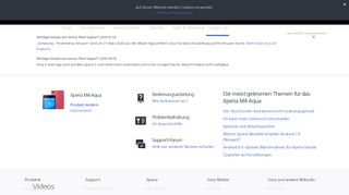 
                            1. Xperia M4 Aqua Support – Offizielle Website des Sony Mobile-Supports