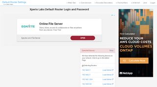 
                            7. Xperio Labs Default Router Login and Password - Clean CSS
