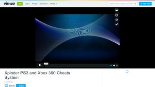 
                            11. Xploder PS3 and Xbox 360 Cheats System on Vimeo