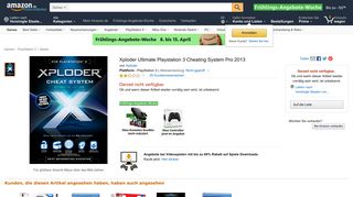 
                            5. Xploder Ultimate Playstation 3 Cheating System Pro 2013: Amazon.de ...
