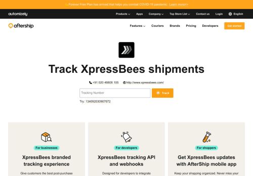 
                            12. XpressBees Tracking - AfterShip