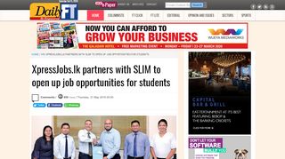 
                            6. XpressJobs.lk partners with SLIM to open up job opportunities for ...