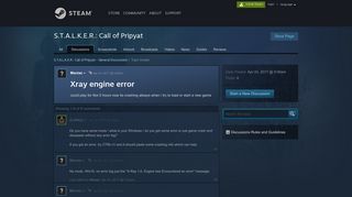 
                            7. Xray engine error :: STALKER: Call of Pripyat ... - Steam Community