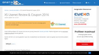 
                            3. XS Usenet Review & Coupon 2016 » GratisNieuwsgroepen.nl