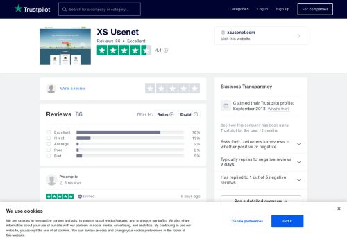 
                            9. XS Usenet Reviews | Read Customer Service Reviews of xsusenet.com