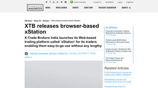 
                            13. XTB releases browser-based xStation | Finance Magnates