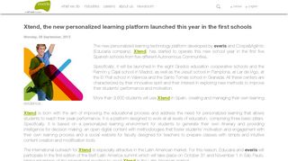 
                            7. Xtend, the new personalized learning platform launched this year in ...
