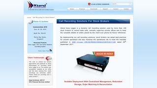 
                            2. Xtend Voice Logger | Call Recording For Stock Brokers