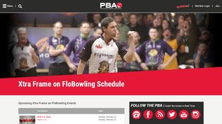 
                            2. Xtra Frame on FloBowling Schedule | PBA.com